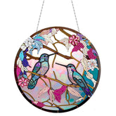 ARTopet DIY Diamond Pendant Ornament Special Shaped Crystal Diamond Art Painting Hanging Single Sided Diamond Ornament for Adult Home Garden Wall Door Decor-06