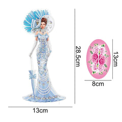 ARTopet DIY Diamond Desktop Ornament Special Shaped Crystal Flower Cross Diamond Art Painting Tabletop Ornaments Single Sided Diamond Home Decor