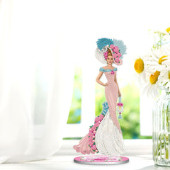 ARTopet DIY Diamond Desktop Ornament Special Shaped Crystal Flower Cross Diamond Art Painting Tabletop Ornaments Single Sided Drill Home Decor