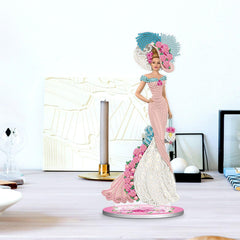 ARTopet DIY Diamond Desktop Ornament Special Shaped Crystal Flower Cross Diamond Art Painting Tabletop Ornaments Single Sided Drill Home Decor