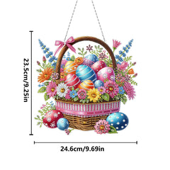 DIY Diamond Art Painting Easter Creative Design PET Material Home Decoration Pendant (Double-sided Pattern Single-sided Drill)