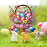 DIY Diamond Art Painting Easter Creative Design PET Material Home Decoration Pendant (Double-sided Pattern Single-sided Drill)
