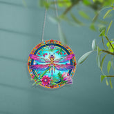 DIY Diamond Art Painting Creative Design Irregular PET Home Decoration Pendant Three-Piece Set (Double-Sided Pattern Single-Sided Dot Diamond)