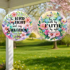 DIY Diamond Art Painting Creative Design PET Material Round Irregular Shape Home Decoration Pendant(4PCS)(Single-Sided Diamond)