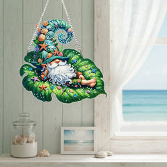 DIY Diamond Art Pendant, Creative Design, Irregular Shape, Acrylic Material, Home Decor (Single-sided Rhinestone Dotting)