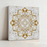 DIY Pearl Painting with Frame - Creative Design, DIY Self-Adhesive, Healing, Stress-Relieving Home Wall Decoration with Frame and Tools (White Canvas)