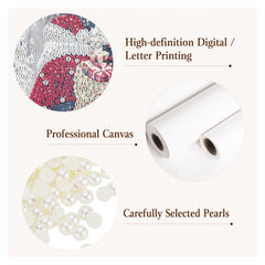 Framed Pearl Diamond Painting Kit, 11.8 x 11.8 Inches