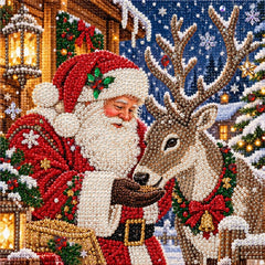 Pearl Diamond Painting Kit, 11.8-Inch Unframed Canvas