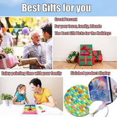 ARTopet DIY Diamond Desktop Ornaments Christmas Snowman Diamond Art Painting Tabletop Ornaments Single Sided Diamond Design Home Decor-Snowman04