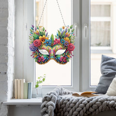 DIY Diamond Pendant, Diamond Art Painting, Creative Design, Irregular Shape, PET Material Home Decoration Pendant (Double-Sided Pattern, Single-Sided Diamond)
