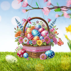 DIY Diamond Art Painting Easter Creative Design PET Material Home Decoration Pendant (Double-sided Pattern Single-sided Drill)