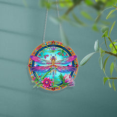 DIY Diamond Art Painting Creative Design Irregular PET Home Decoration Pendant Three-Piece Set (Double-Sided Pattern Single-Sided Dot Diamond)