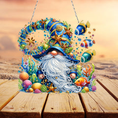 DIY Diamond Art Painting Creative Design PET Material Irregular Shape Home Decoration Pendant (Double-Sided Pattern Single-Sided Dot Diamond)
