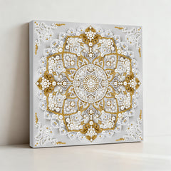 DIY Pearl Painting with Frame - Creative Design, DIY Self-Adhesive, Healing, Stress-Relieving Home Wall Decoration with Frame and Tools (White Canvas)