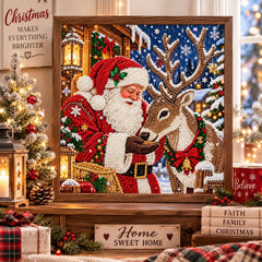 Pearl Diamond Painting Kit, 11.8-Inch Unframed Canvas